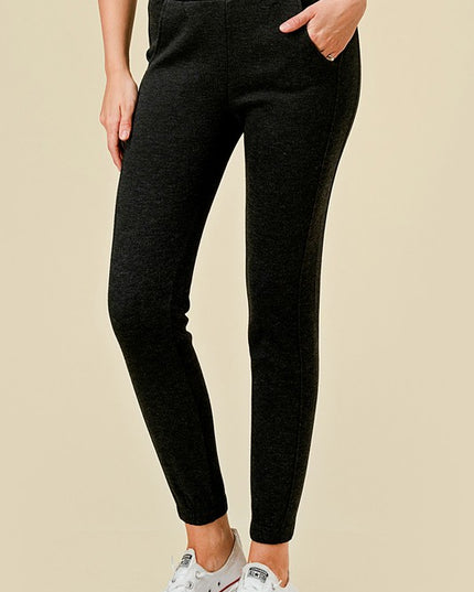 2TF528 Heather Black Fleece Joggers