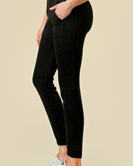 2TF528 Heather Black Fleece Joggers