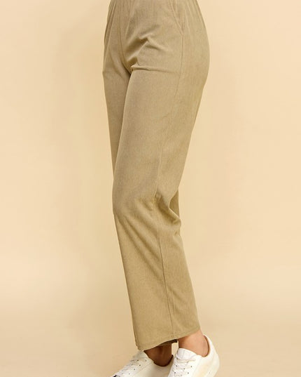 CO504 Corduroy Straight Leg Pants – Classic Everyday Fit