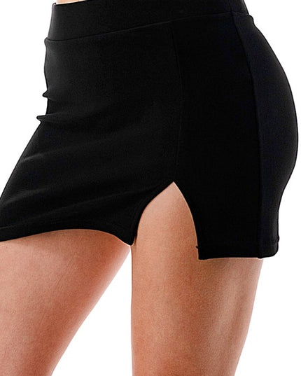 SCU05 SCUBA MINI SKIRT → Scuba – High Rise Mini Skirt