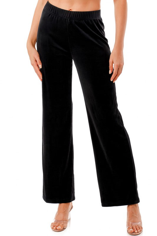 VW001 PLUS SIZE VELOUR PANTS