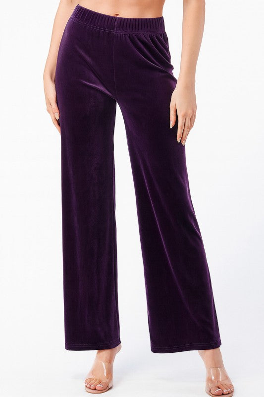 VW001 PLUS SIZE VELOUR PANTS