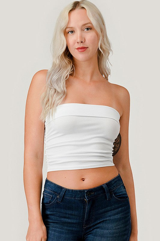 317LS SIDE-RUCHED TUBE TOP