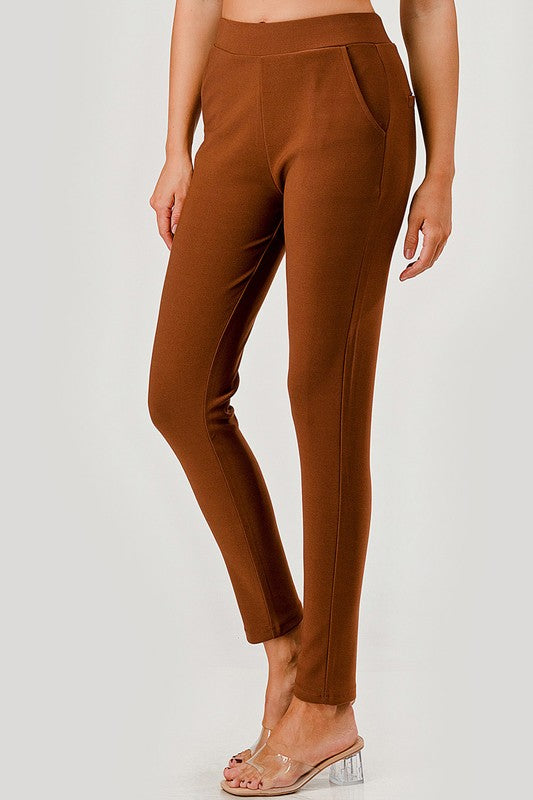 SCUP18X Plus Size Scuba Pants – High Waist Slim Fit Trousers