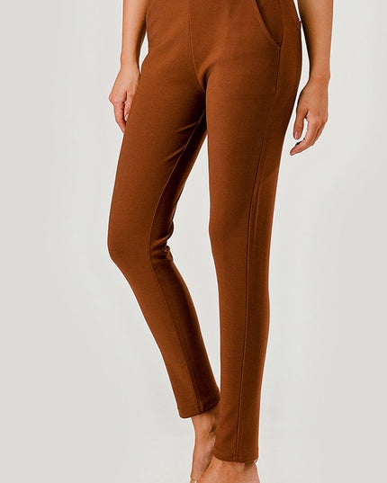 Plus Size Scuba Pants – High Waist Slim Fit Trousers