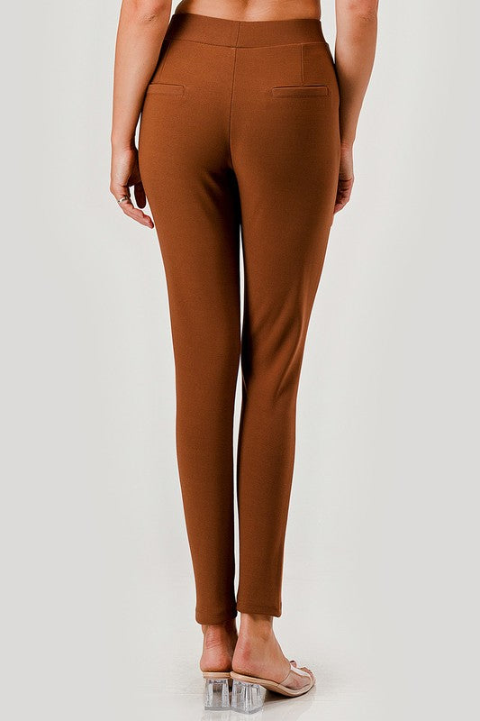 SCUP18X Plus Size Scuba Pants – High Waist Slim Fit Trousers