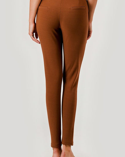 Plus Size Scuba Pants – High Waist Slim Fit Trousers