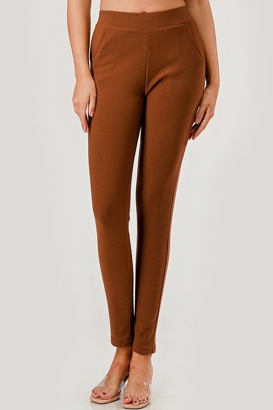 SCUP18X Plus Size Scuba Pants – High Waist Slim Fit Trousers