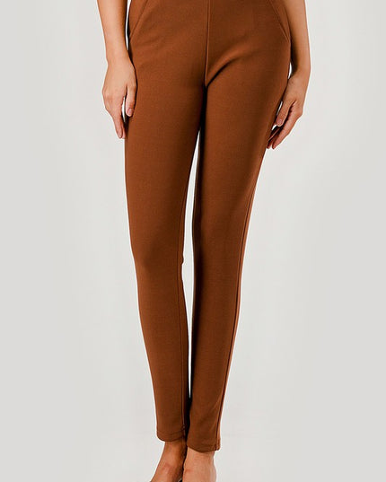 Plus Size Scuba Pants – High Waist Slim Fit Trousers