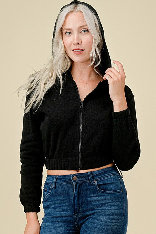 FZH265 FLEECE HOODIE JACKET