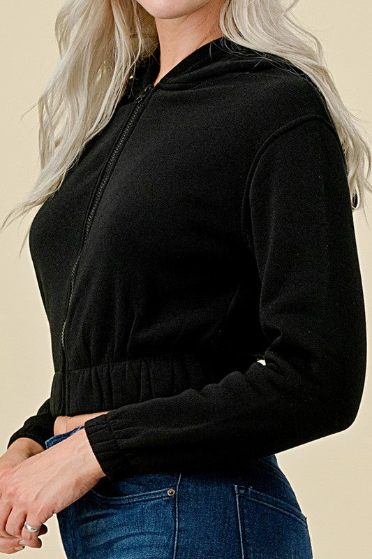 FZH265 FLEECE HOODIE JACKET