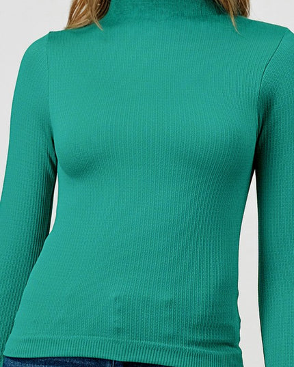 SHE05M FLEECE MOCK NECK TOP