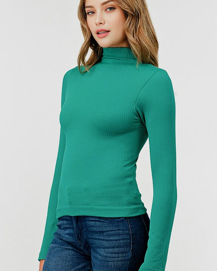 SHE05M FLEECE MOCK NECK TOP