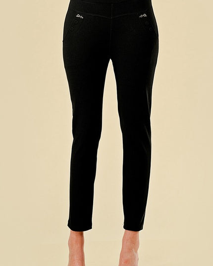 Plus Size Scuba Skinny Dress Pants – High Waist Slim Fit