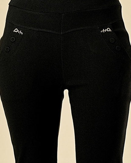 Plus Size Scuba Skinny Dress Pants – High Waist Slim Fit