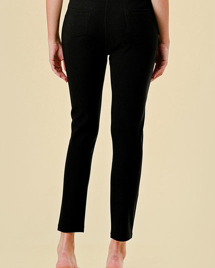 SCU5006X PLUS SIZE SCUBA SKINNY DRESS PANTS
