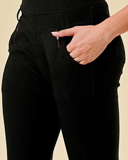 Scuba Skinny Dress Pants – High Waist Slim Fit Trousers