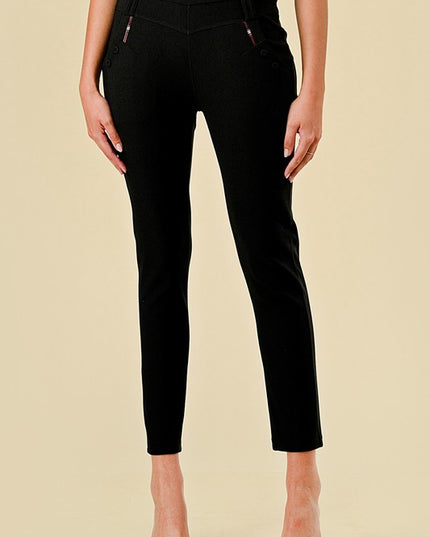 SCU5006X PLUS SIZE SCUBA SKINNY DRESS PANTS