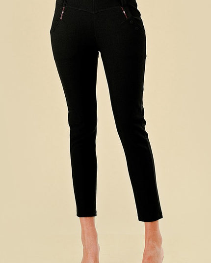 SCU5006X PLUS SIZE SCUBA SKINNY DRESS PANTS
