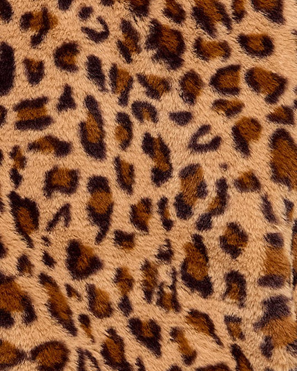 JACKET01 LEOPARD PRINT FAUX FUR JACKET