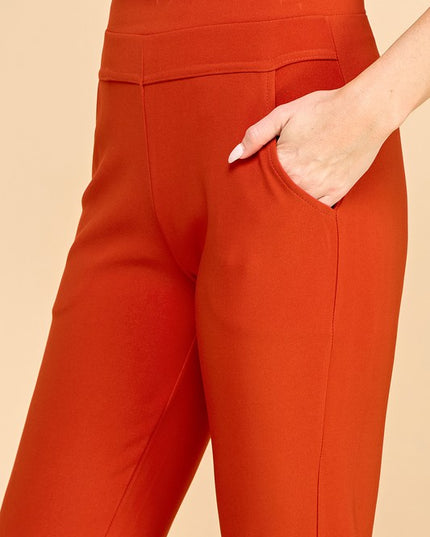 Scuba Skinny Dress Pants – High Waist Sculpt Fit