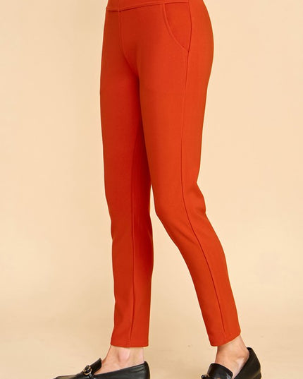 Scuba Skinny Dress Pants – High Waist Sculpt Fit