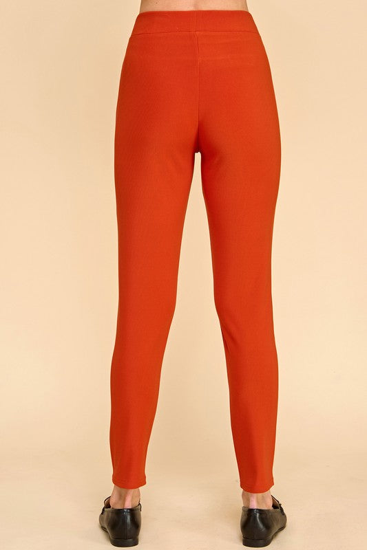 SCU5003 Scuba Skinny Dress Pants – High Waist Sculpt Fit