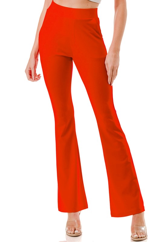 Y60B-PANTS YOGA BELL BOTTOMS DRESS PANTS