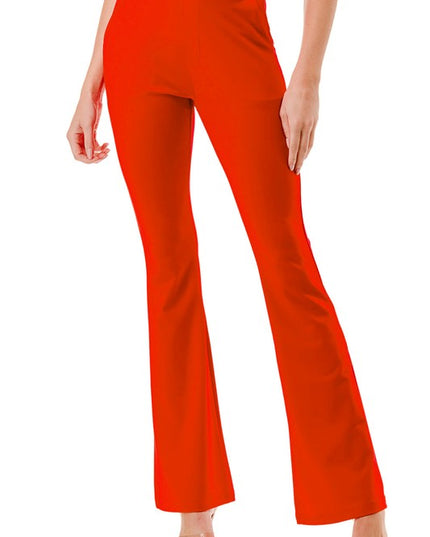 Y60B-PANTS YOGA BELL BOTTOMS DRESS PANTS