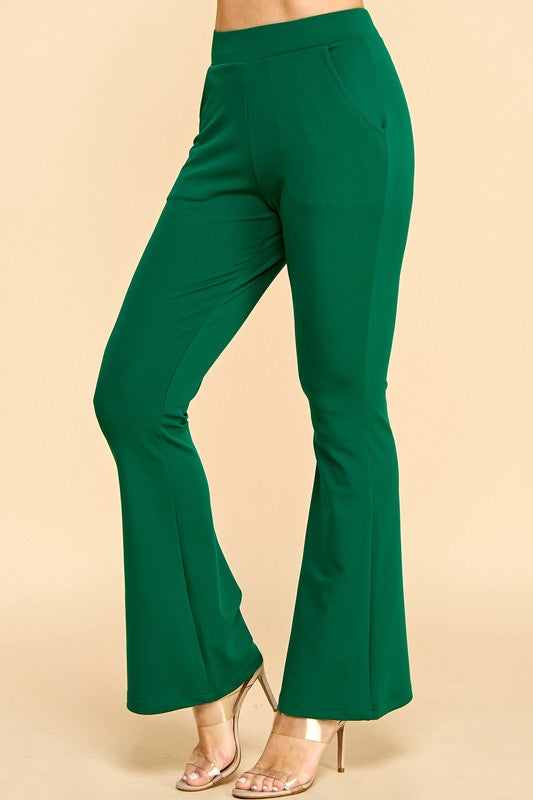 Y60B-PANTS YOGA BELL BOTTOMS DRESS PANTS