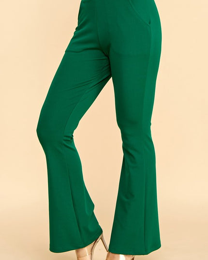 Y60B-PANTS YOGA BELL BOTTOMS DRESS PANTS
