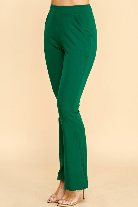 Y60B-PANTS YOGA BELL BOTTOMS DRESS PANTS