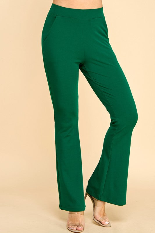 Y60B-PANTS YOGA BELL BOTTOMS DRESS PANTS