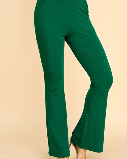 Y60B-PANTS YOGA BELL BOTTOMS DRESS PANTS