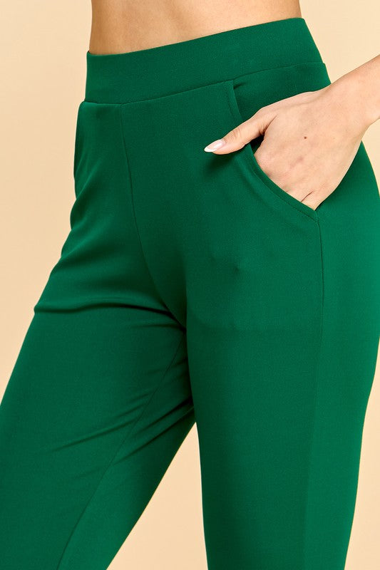 Y60B-PANTS YOGA BELL BOTTOMS DRESS PANTS