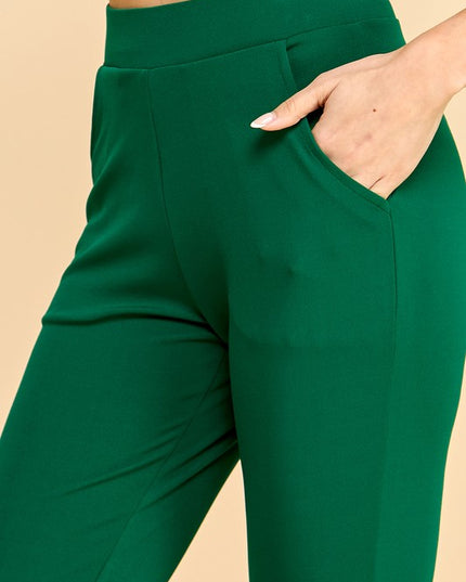 Y60B-PANTS YOGA BELL BOTTOMS DRESS PANTS