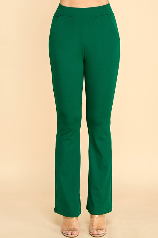 Y60B-PANTS YOGA BELL BOTTOMS DRESS PANTS