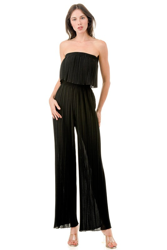 JP903 PLEATED JUMPSUITS