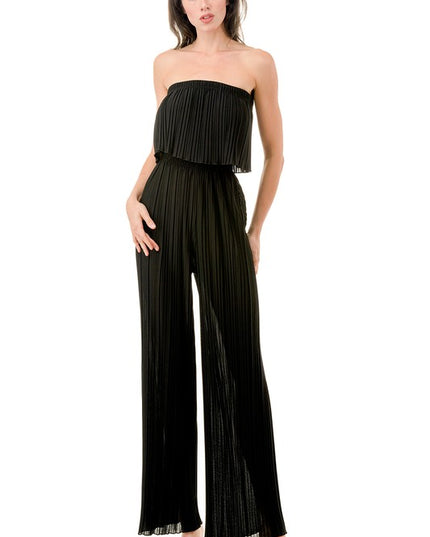 JP903 PLEATED JUMPSUITS