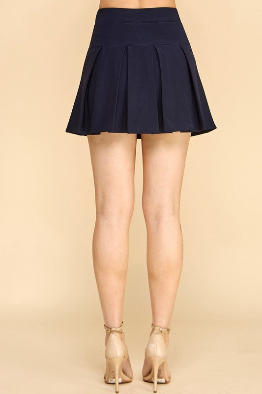 SCU10 PLEATED MINI SKORT