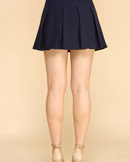 SCU10 PLEATED MINI SKORT