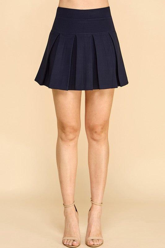 SCU10 PLEATED MINI SKORT