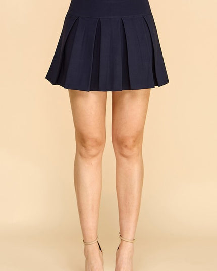 SCU10 PLEATED MINI SKORT