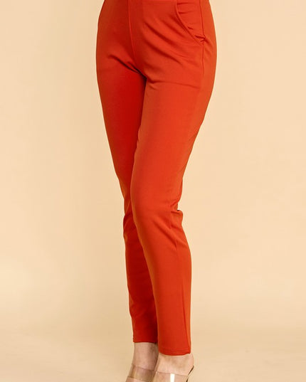 Yoga Fabric Skinny Pants – High Waist Slim Fit Leggings