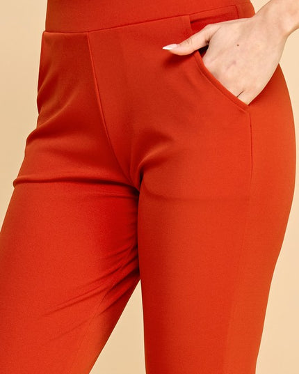 Yoga Fabric Skinny Pants – High Waist Slim Fit Leggings