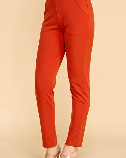 Yoga Fabric Skinny Pants – High Waist Slim Fit Leggings