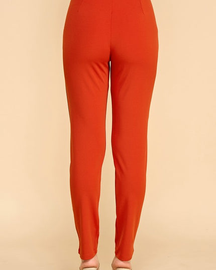 Yoga Fabric Skinny Pants – High Waist Slim Fit Leggings