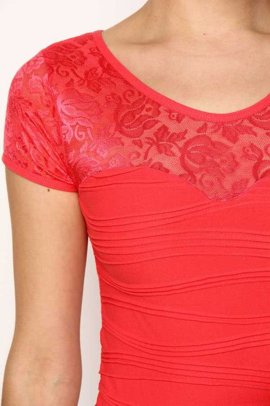 V112010 JACQUARD LACE BODYSUIT