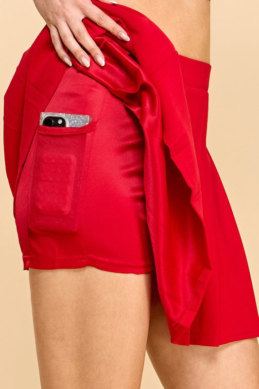 SCU21 SCUBA PLEATED SKORT