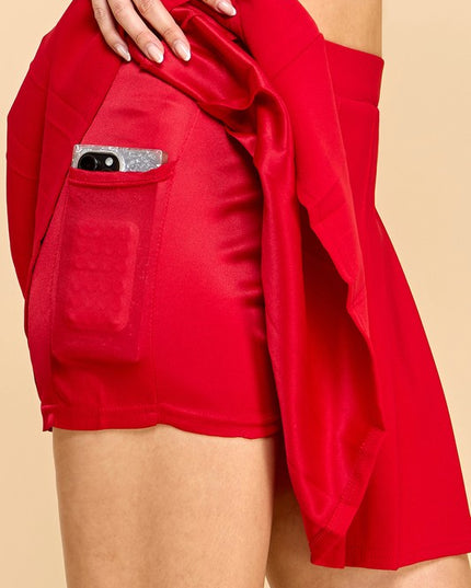 SCU21 SCUBA PLEATED SKORT